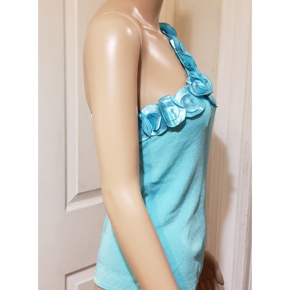 BNWOT| Joseph A. {SKY BLUE ONE SHOULDER BLOUSE} - Picture 9 of 9
